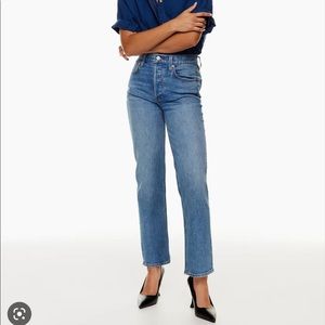 Aritzia Denim Forum Arlo Straight Jean